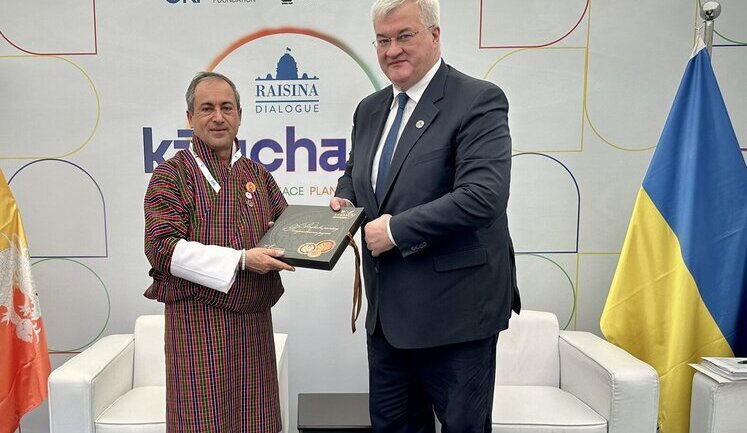 Foreign Ministers of Ukraine and Bhutan hold first-ever meeting. PHOTO
