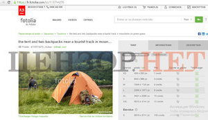 Image of "Ukrainian saboteurs' tent" in Crimea taken from Fotolia image bank. PHOTOS