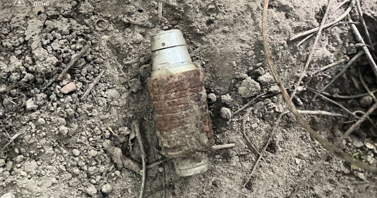 Child finds fragmentation grenade in Kyiv region | Censor.NET