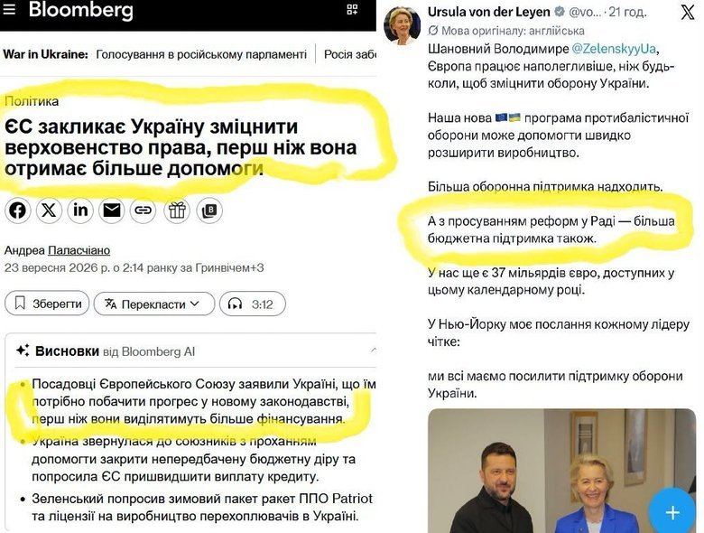 допис фон дер ляєн
