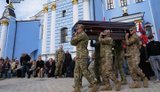 Farewell held in Kyiv for UNA-UNSO co-founder Mykola Karpyuk, who was killed at front. PHOTOS