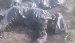 Рашисти оглядали тіла своїх ліквідованих поплічників