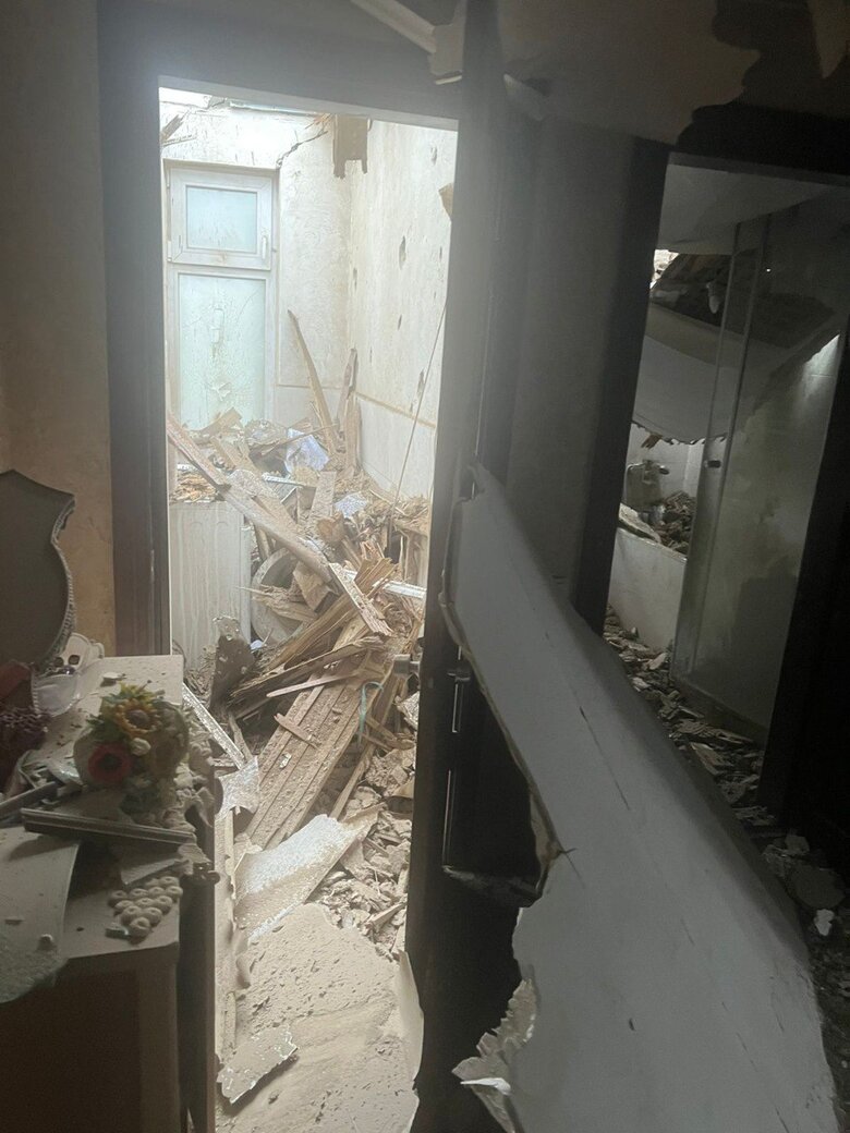 Consequences of shelling in the Khmelnytskyi region on 26 May 2025