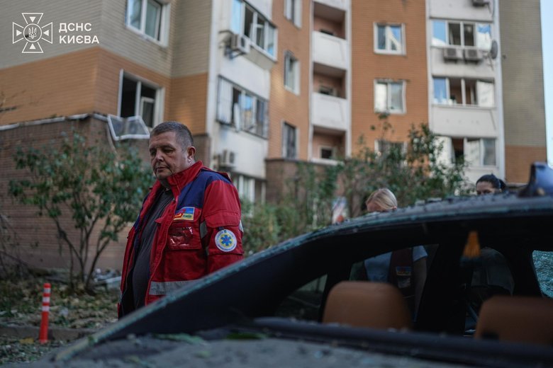 удар по будинку у Києві