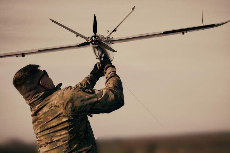 The National Guard destroys enemy equipment