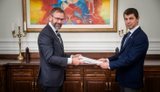 Олександр Міщенко прийняв копії вірчих грамот у посла Норвегії в Україні Ларса Хансена