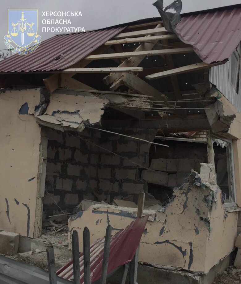 Наслідки обстрілу Херсонщини