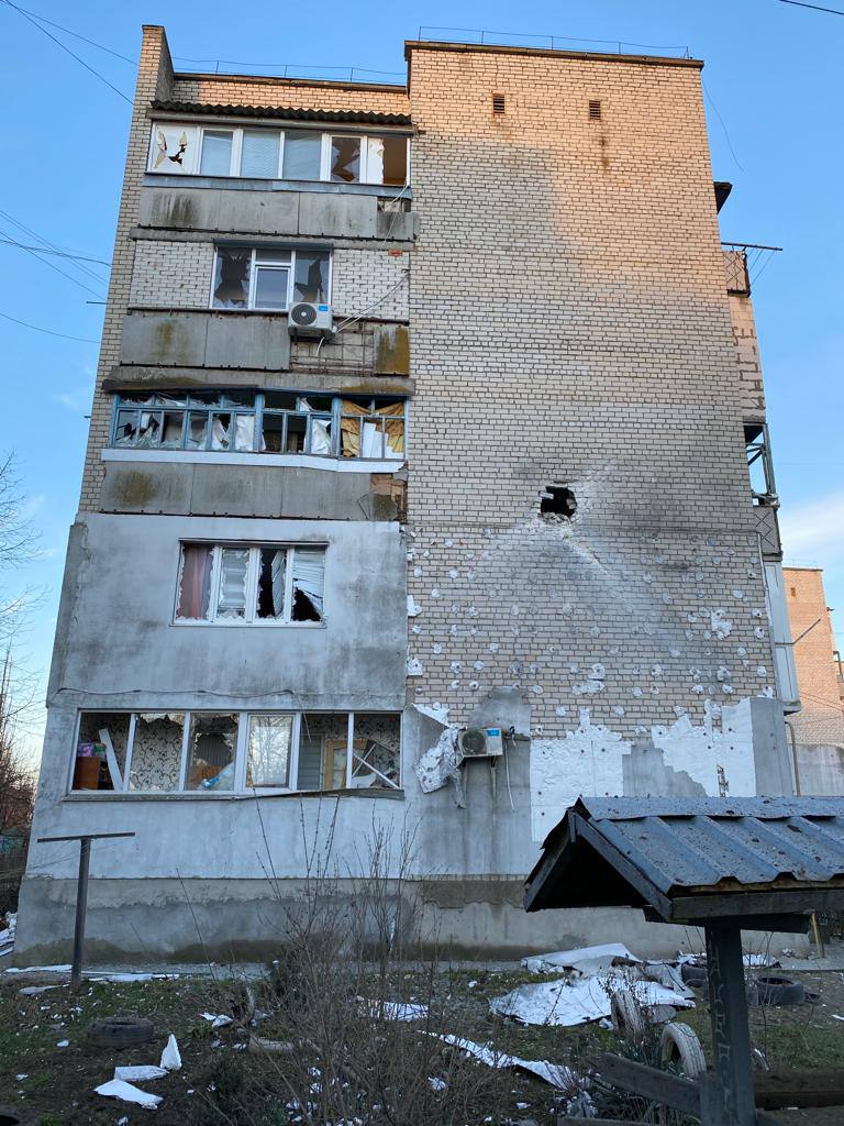 Наслідки ворожих обстрілів Очакова 01