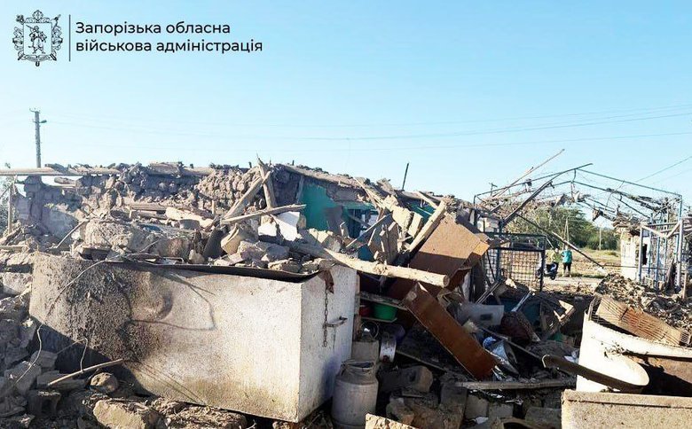 Zaporizhzhia region after shelling