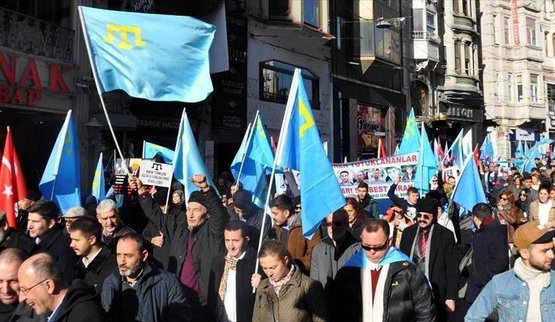 крым татары протест стамбул крымские