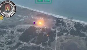 Ukrainian defence forces destroyed the occupiers’ equipment and manpower on the Kinburn Spit. VIDEO