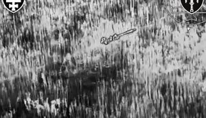 Удар по "Сонцепьоку": дрон поцілив у двигун ракети, яка потім здетонувала. ВIДЕО