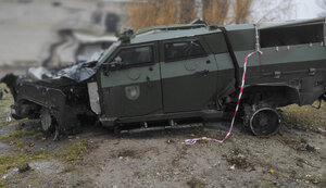 Armored vehicle "Novator" manufactured by "Ukrainian Armor" protected crew from anti-tank mine explosion. PHOTOS
