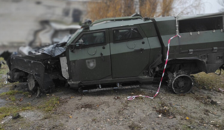 Armored vehicle "Novator" manufactured by "Ukrainian Armor" protected crew from anti-tank mine explosion. PHOTOS
