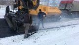"Укравтодор" не будет платить за асфальт, уложенный в снег. ФОТО