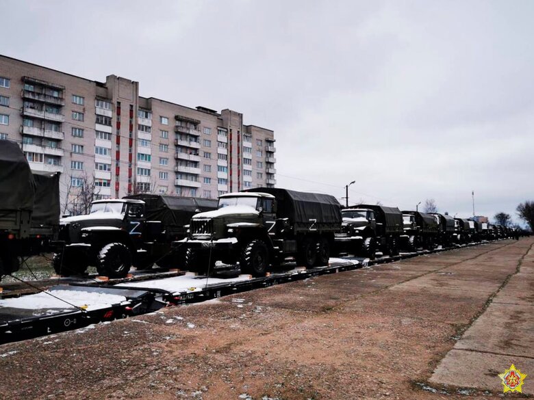 Another echelon with Russian equipment has arrived in Belarus 06
