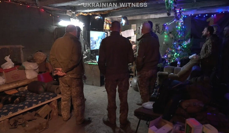 Christmas tree in a dugout, shots, salads and wishes to occupants: New Year’s Eve on frontline. VIDEO&PHOTOS