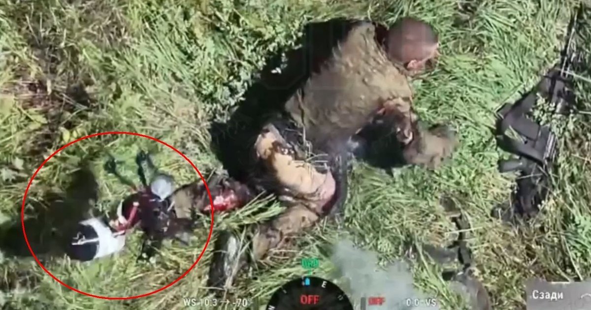 Росіянин голим задом «знешкодив» український дрон-камікадзе. ВІДЕО 18+