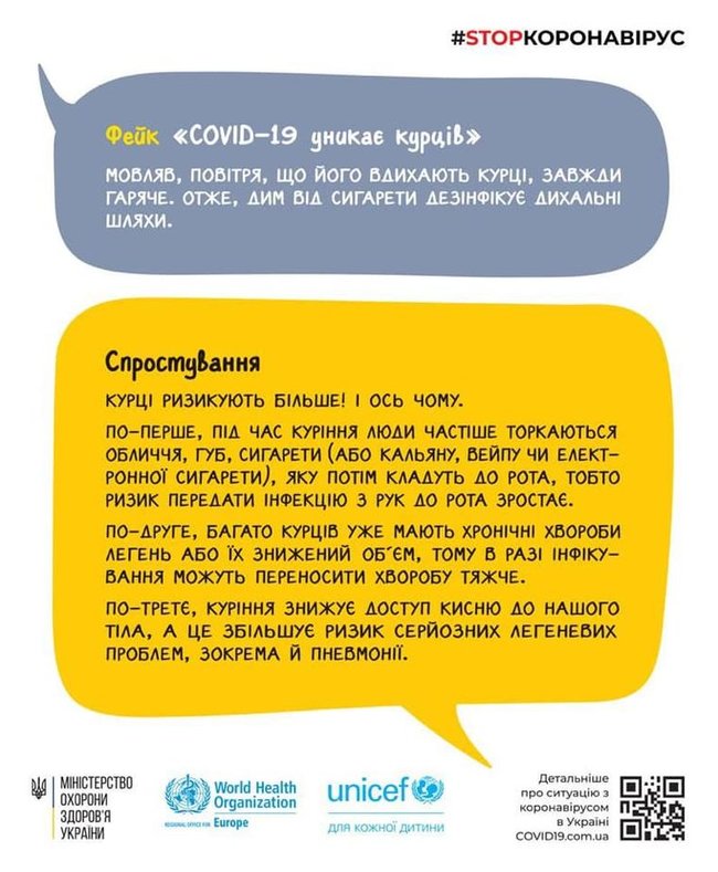 Курение не защищает от COVID-19, - в Минздраве развенчали фейк 02