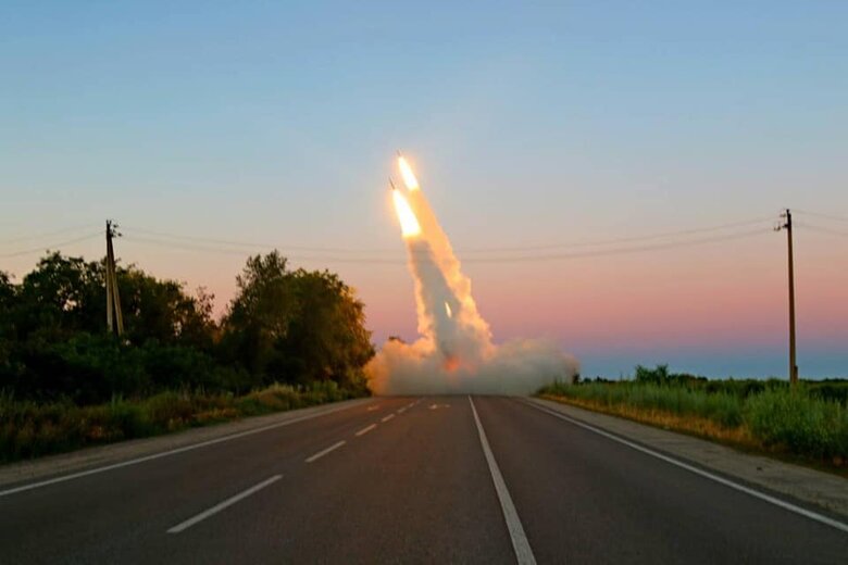 Работа американского РСЗО HIMARS на Запорожском направлении 05