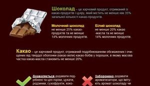 В Украине вступили в силу европейские требования к качеству шоколада, - представительство ЕС. ИНФОГРАФИКА
