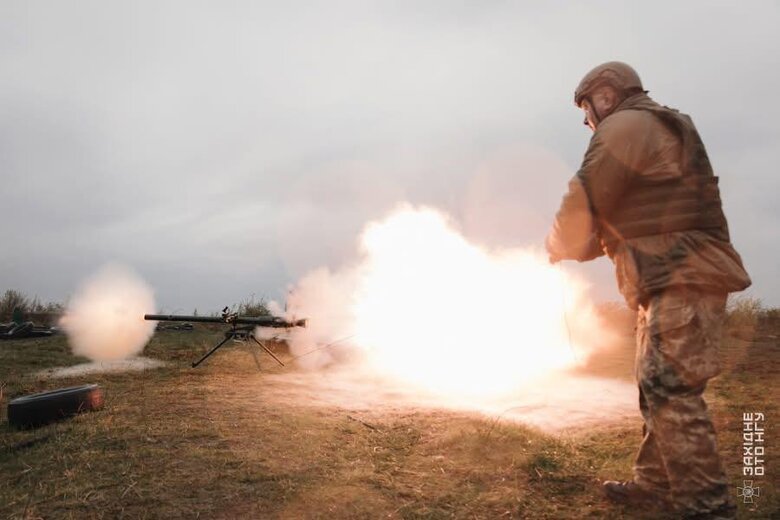The National Guard destroys enemy equipment