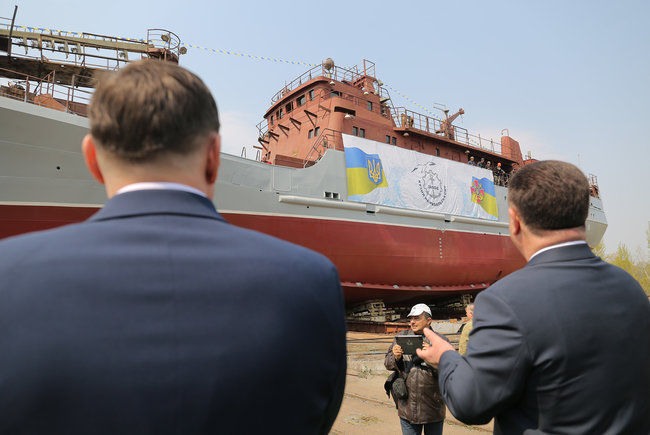 New middle-sized reconnaissance ship deployed by Ukraine’s Naval Forces in Kyiv 06