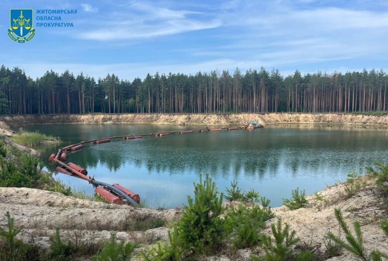 На Житомирщині виявили незаконний видобуток піску на 2,5 мільярда гривень