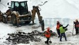Главную "евроарену" в Киеве достраивают в сугробах ударными темпами. ФОТОрепортаж