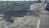 Атака российских дронов на дороге М-14 Херсон-Николаев