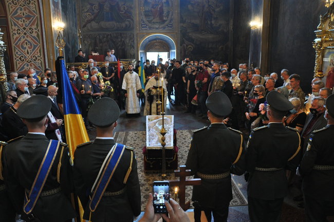 С умершим ветераном ОУН-УПА и дивизии Галичина Орестом Васкулом простились в Киеве 21