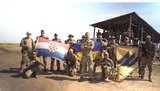 Денис Шелер, хорватский доброволец, воюющий за Украину в полку "Азов", выступил в поддержку сборной Хорватии, Виды и Вукоевича. ВИДЕО
