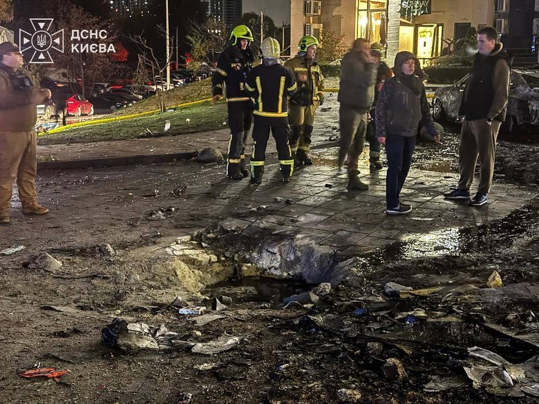 Russian drone strike on Kyiv apartment building kills two
