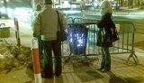 В Варшаве из-за сильного мороза начали обогревать улицы. ФОТО