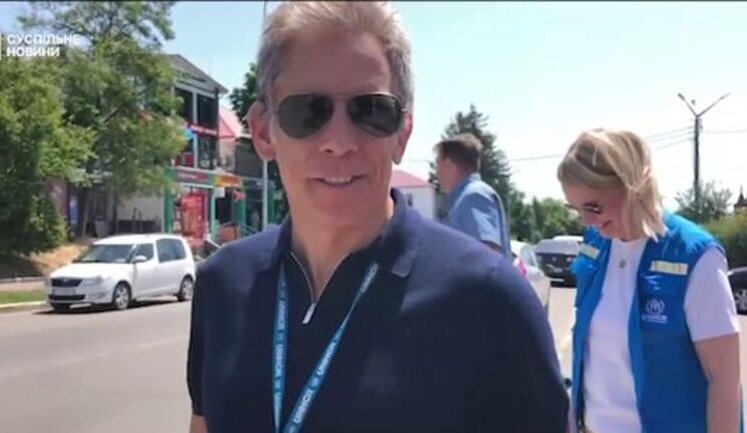 Голлівудський актор Бен Стіллер приїхав до Макарова. ВIДЕО