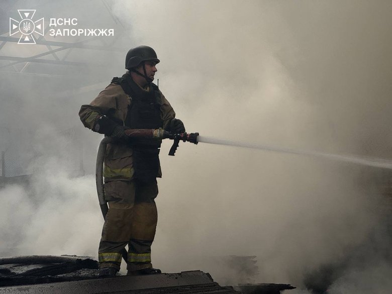 Russian UAV attacks the outskirts of Zaporizhzhia