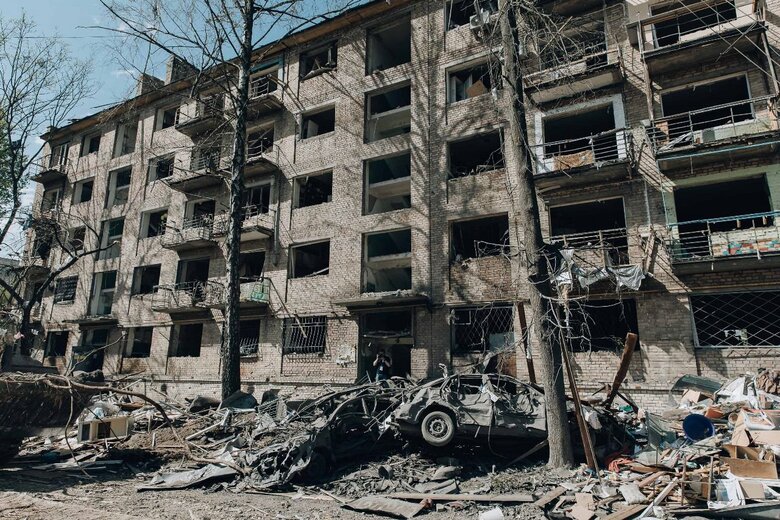 Consequences of the Russian attack on Kyiv on 24 April