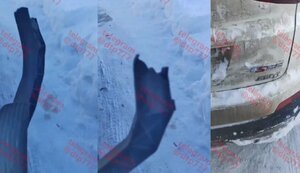 Россиянка жалуется на китайский автопром: "Эта гребаная педаль газа отвалилась на морозе! Она пластиковая! Я просто коврик поправила!". ВИДЕО