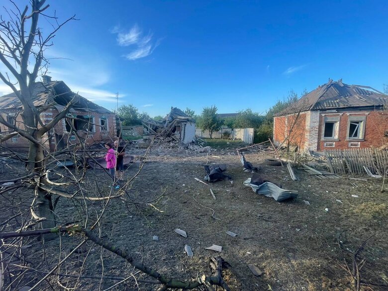 Наслідки обстрілу Золочева