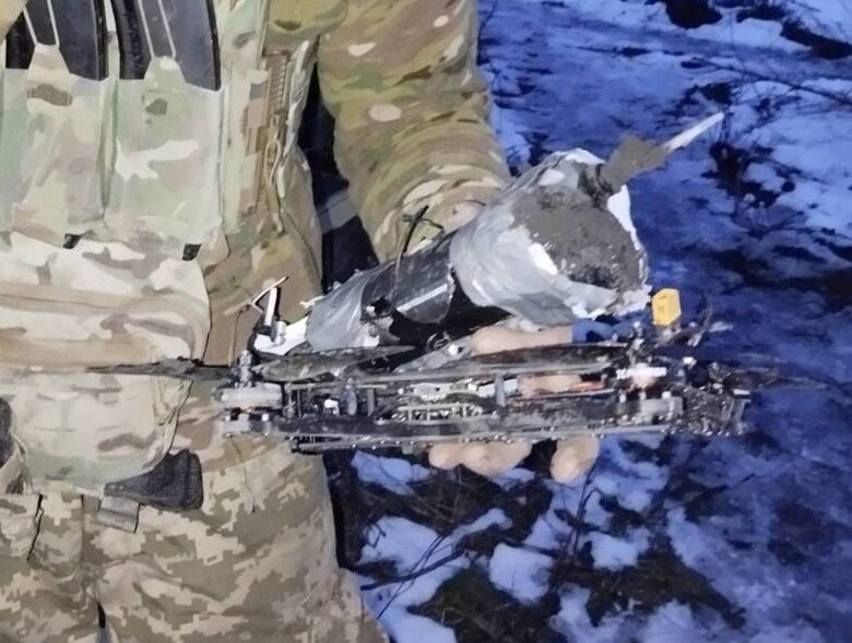 Пограничники бригады Гвардии наступления Стальная граница уничтожили вражеский FPV-дрон на купянском направлении 01