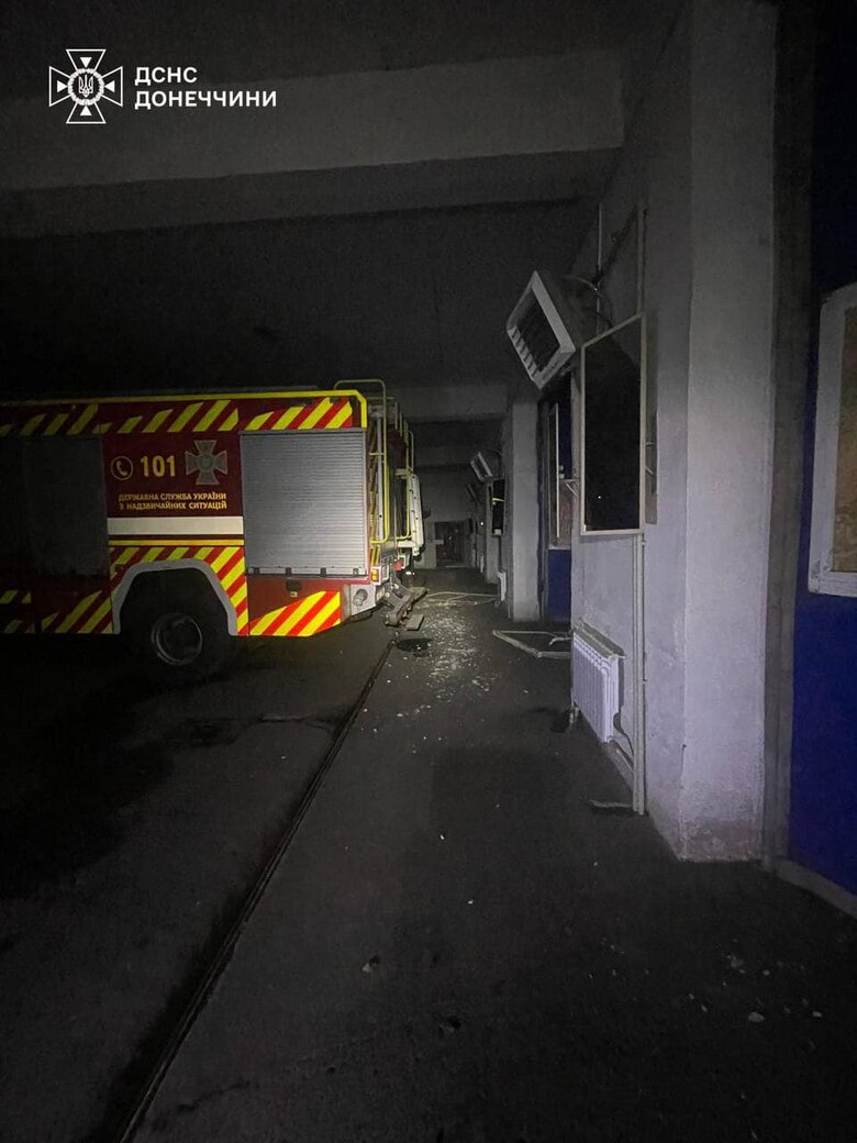 Удар по пожежній частині в Селидовому