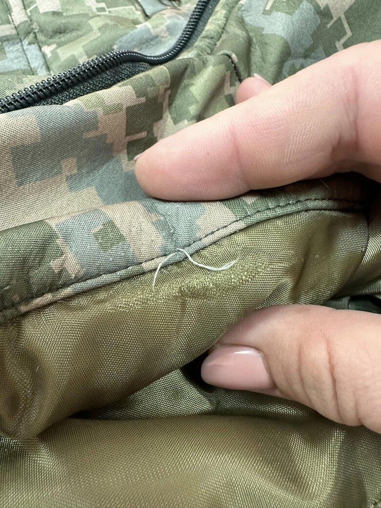 Reznikov's jackets do not comply with standards