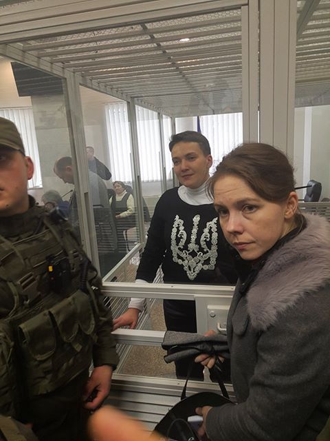 Savchenko trial: indictee in trident-decorated sweater calls Putin to release Ukrainian hostages 03 Savchenko trial: indictee in trident-decorated sweater calls Putin to release Ukrainian hostages 03