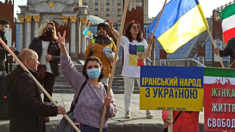 Iranians protested on Maidan against their country’s participation in war with Ukraine 07