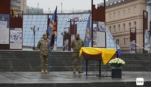 В Киеве простились с венгерским добровольцем Беньямином Ашером, служившим в Третьей штурмовой бригаде. ФОТОрепортаж