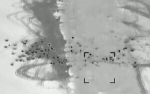 explosions of cluster munitions