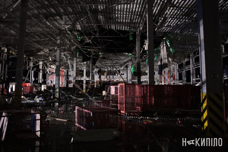 Consequences of missile attack on Nova Poshta terminal 10