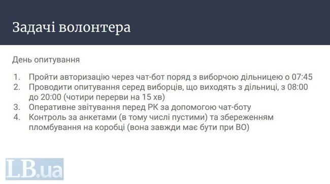 Опитування під час місцевих виборів будуть проводити волонтери в накидках із написом 5 запитань від президента, - ЗМІ 10