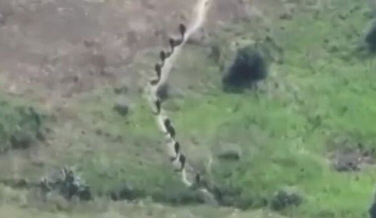 Last seconds of life of group of invaders trying to organize attack on position of 10th Mountain Assault Brigade. VIDEO