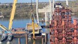 У Запоріжжі успішно встановили 720-тонну секцію вантового моста, - "Укравтодор". ФОТОрепортаж